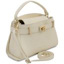 Maisy Leather Tote Beige TL142455