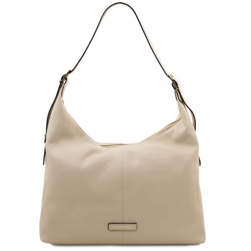 Plenia Bolso Shopping en Piel Beige TL142569