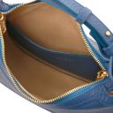 Hoblò Borsa a Mano in Pelle Morbida Denim TL142563