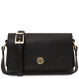 Biscuit Borsa a Tracolla in Pelle Morbida Nero TL142582