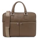 Treviso Leather Laptop Briefcase Темный серо-коричневый TL142546