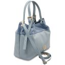 Diade Shopper-Tasche aus Weichem Leder Himmelblau TL142587