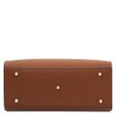 Croque Leather Handbag Cognac TL142565