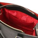 Croque Leather Handbag Black TL142565