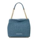 TL Bag Bolso Cubo en Rafia Denim TL142208
