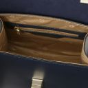 TL Bag Handtasche aus Leder Dunkelblau TL6010