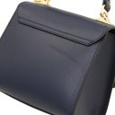 TL Bag Handtasche aus Leder Dunkelblau TL6010