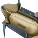 Bali Leather Shopping bag and Soft Leather Toiletry Case Denim TL142610