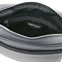 Luke Sac en Cuir Saffiano Pour Homme Gris TL142550