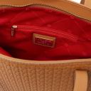 Dedalo Leder-Shopper mit Flechtprägung Cognac TL142578