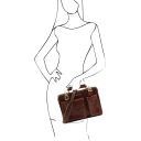 Tania Damenhandtasche aus Leder Braun TL6021