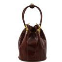 Clara Bucket Leather bag Brown TL60193