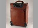 Los Angeles Leather Travel Trolley Brown FC14446