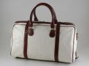 Berlin Travel Leather bag -Yachting Line - Small Size Белый TL140679