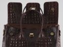 Erika Lady bag in Croco Look Leather - Large Size Белый TL140847