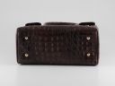 Erika Lady bag in Croco Look Leather - Large Size Blue TL140847