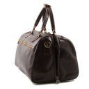 Edimburgo Travel Leather bag Dark Brown TL141040