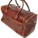 TL Voyager Дорожная кожаная сумка с боковыми карманами Темно-коричневый TL141296