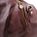 TL Voyager Travel Leather Duffle bag With Front Pocket Brown TL141303