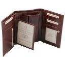 Exclusive 3 Fold Leather Wallet for Women Honey TL141314