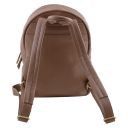 TL Bag Soft Leather Backpack for Women Dark Brown TL141320