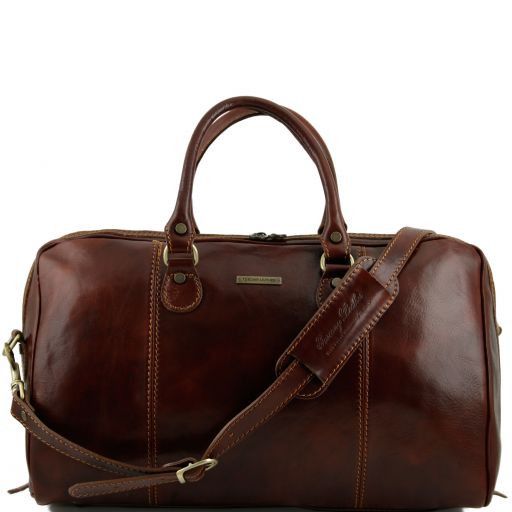 Paris Travel Leather Duffle bag Brown TL1045