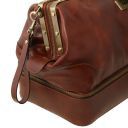 Siviglia Two Wheeles Double-bottom Gladstone Leather bag Brown TL141451