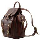 Pechino Кожаный рюкзак с просторными карманами Красный TL141456