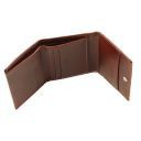Exklusive Herren Geldbörse aus Leder mit 3 Scheinfächern Honig TL141498
