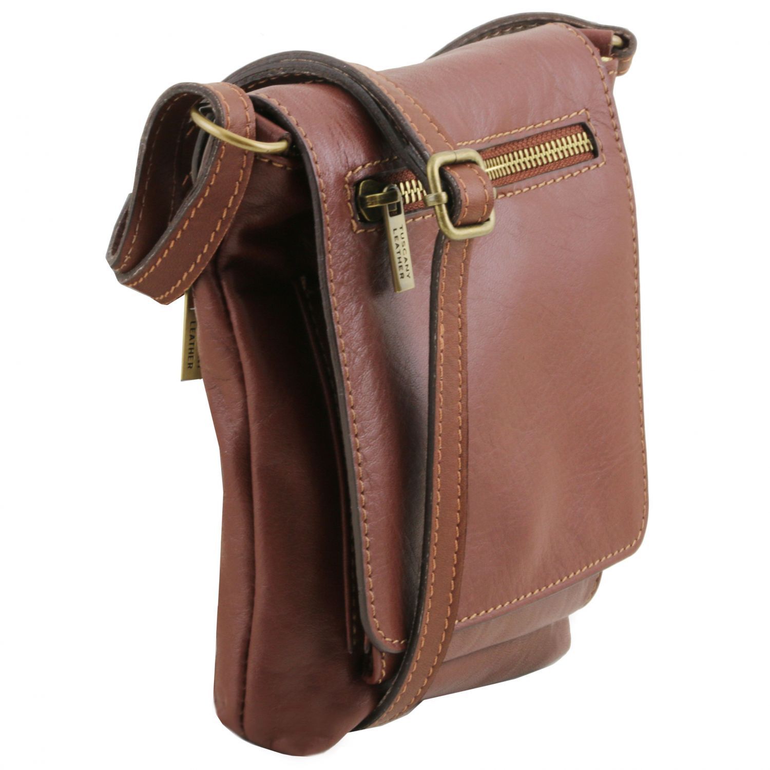 Sasha Unisex Soft Leather Shoulder bag Brown TL141510