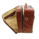 Varsavia Two Compartments Leather Pilot Case With two Wheels Коричневый TL141533