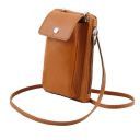 TL Bag Soft Leather Cellphone Holder Mini Cross bag Темный серо-коричневый TL141605