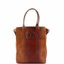 Eva Croco Look Leather bag - Big Size Orange TL140922