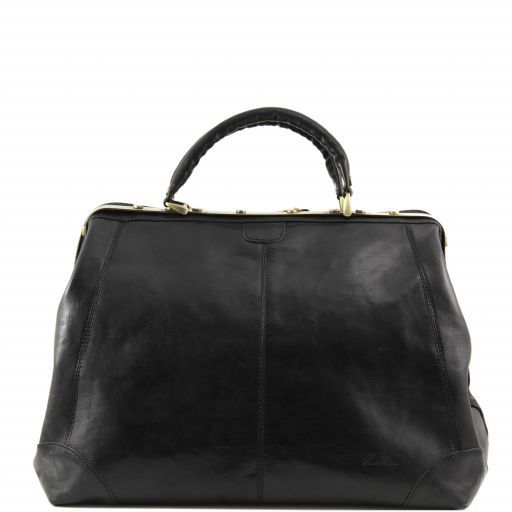 Donatello Doctor Leather bag - Large Size Черный TL140959