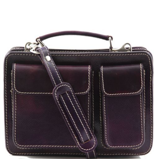Tracy Leather Lady Handbag Purple TL140960