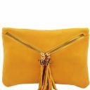 Audrey Leather Clutch Yellow TL140988
