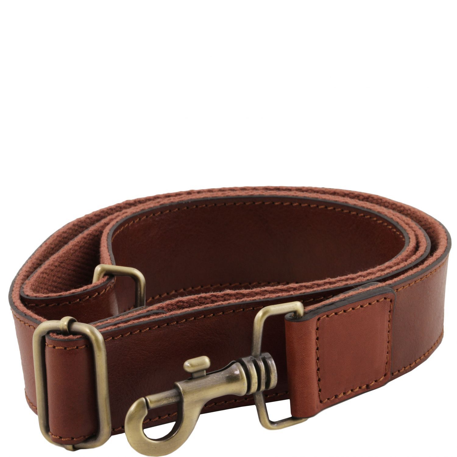 Adjustable Briefcases Leather Shoulder Strap Brown TL141611