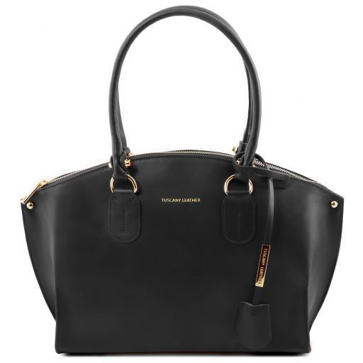 Diana Leder Tote-Tasche Schwarz TL141643