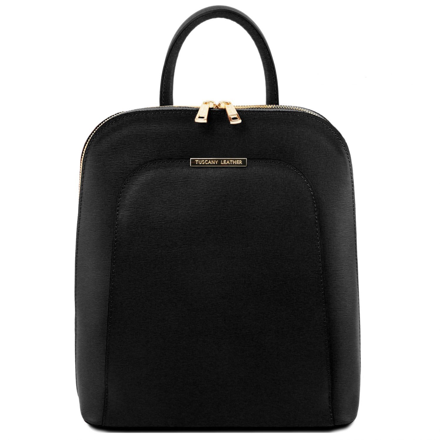 TL Bag Saffiano Leather Backpack for Women Black TL141631