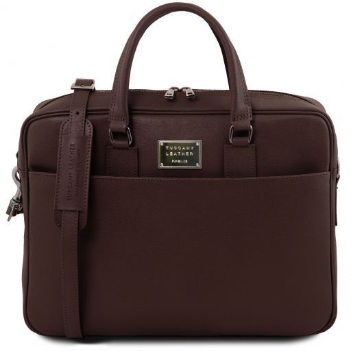 saffiano effect briefcase