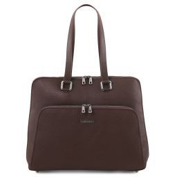 Lucca Borsa business TL SMART in pelle morbida per donna Testa di Moro TL141630