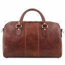 Lisbona Travel Leather Duffle bag - Small Size Brown TL141658