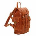 Nara Leather Backpack With Side Pockets Мед TL141661