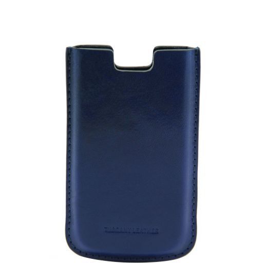 Porta IPhone4/4s en Piel Azul TL141124