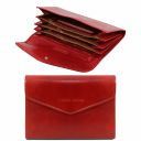 Exklusive Damenbrieftasche aus Leder Rot TL140786