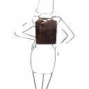 Patty Leather Convertible Backpack Shoulderbag Темно-коричневый TL141497