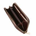 Эксклюзивный кожаный бумажник для женщин Темно-коричневый TL141206