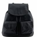 Seoul Рюкзак из мягкой кожи - Малый размер Черный TL90143