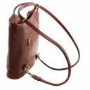 Patty Leather Convertible Backpack Shoulderbag Brown TL141497