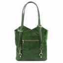 Patty Leather Convertible bag Green TL141497